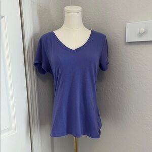 Women's V-Neck Purple Top